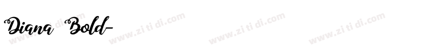 Diana Bold字体转换